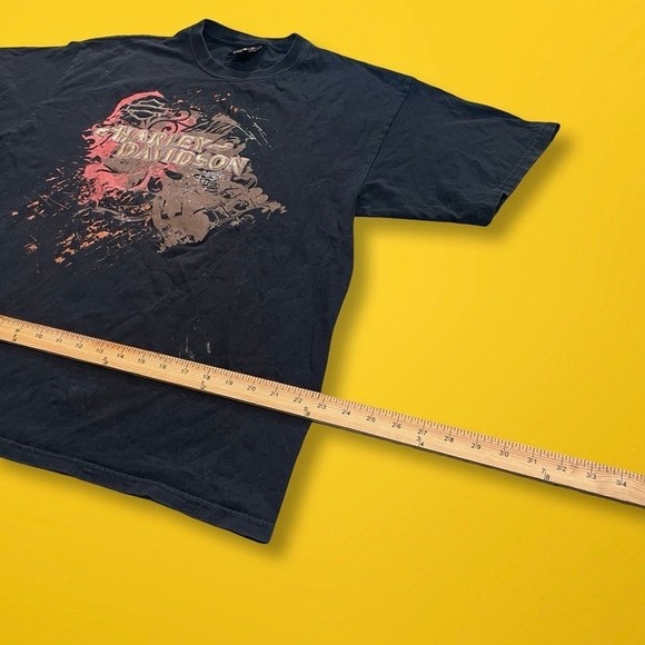 Vintage Harley Davidson Cancun‎ Mexico Black Rock Tees Graphic T Shirt L - Picture 5 of 6